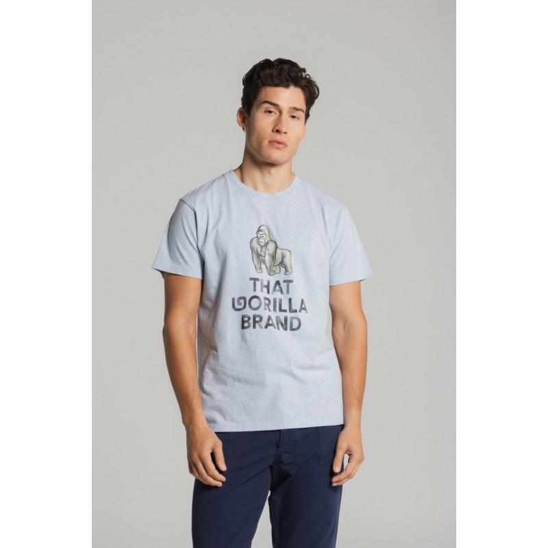 THAT GORILLA BRAND KISORO WATERCOLOUR LOGO T POOL MELANGE