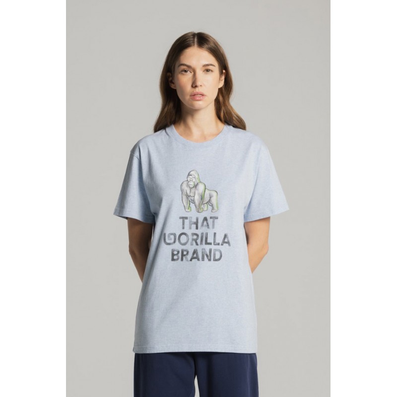 THAT GORILLA BRAND KISORO WATERCOLOUR LOGO T POOL MELANGE