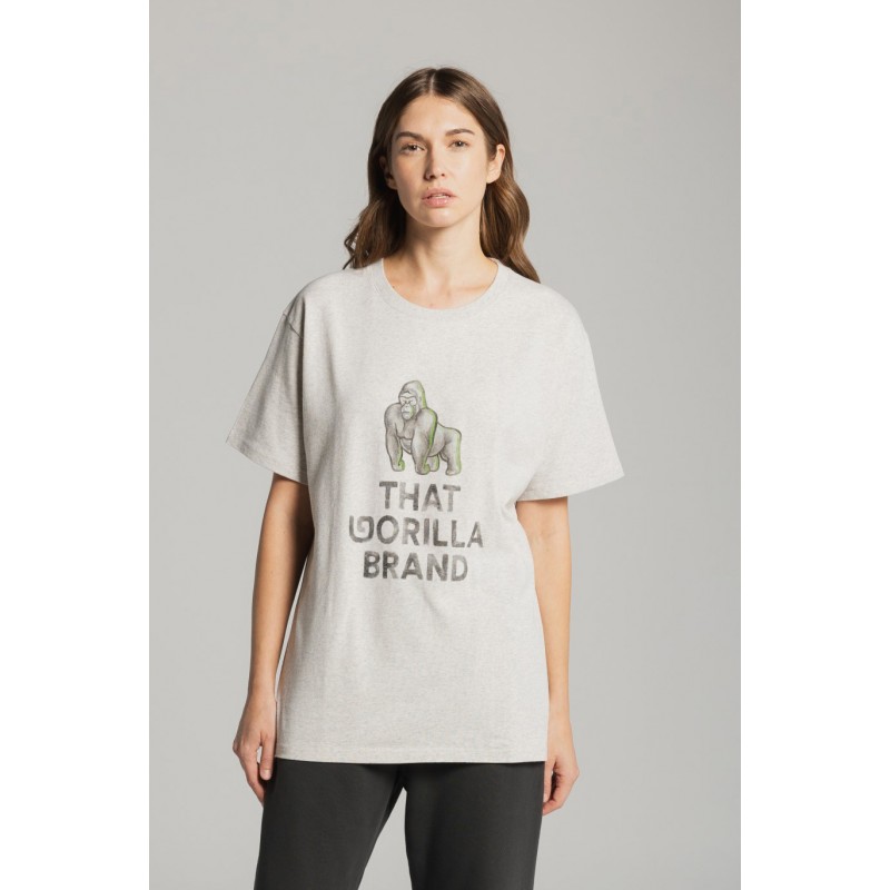 THAT GORILLA BRAND KISORO WATERCOLOUR LOGO T OAT MELANGE