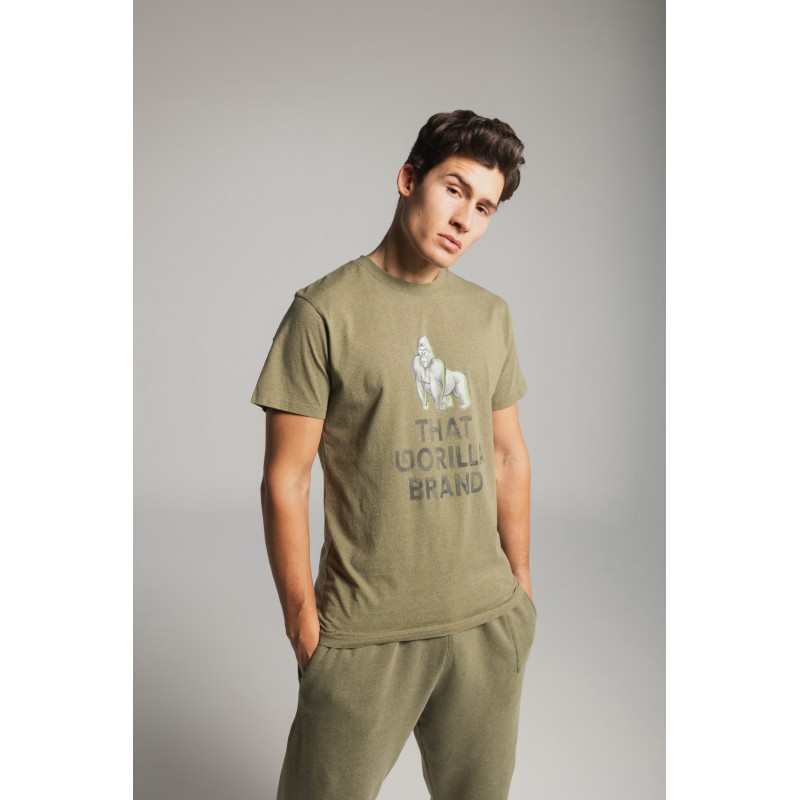 THAT GORILLA BRAND KISORO WATERCOLOUR LOGO T ROCK MELANGE
