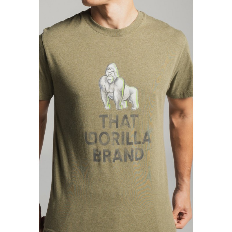 THAT GORILLA BRAND KISORO WATERCOLOUR LOGO T ROCK MELANGE