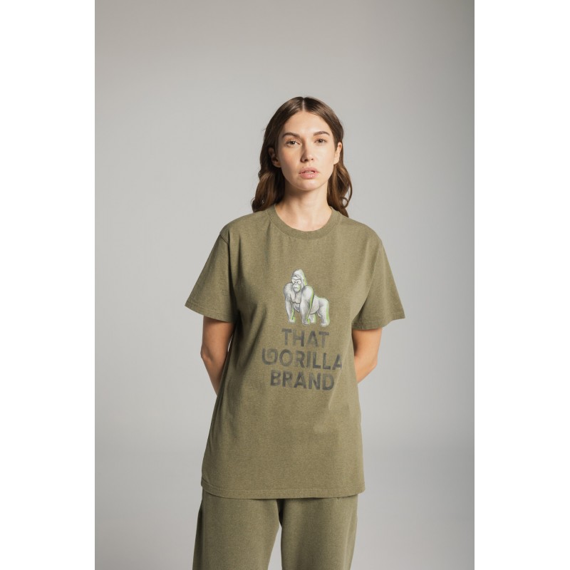 THAT GORILLA BRAND KISORO WATERCOLOUR LOGO T ROCK MELANGE