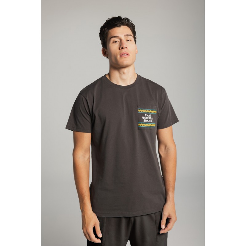 THAT GORILLA BRAND KISORO POCKET T CHARCOAL
