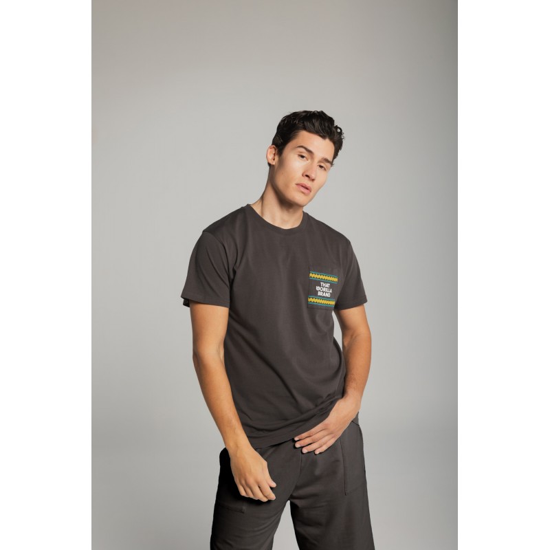 THAT GORILLA BRAND KISORO POCKET T CHARCOAL