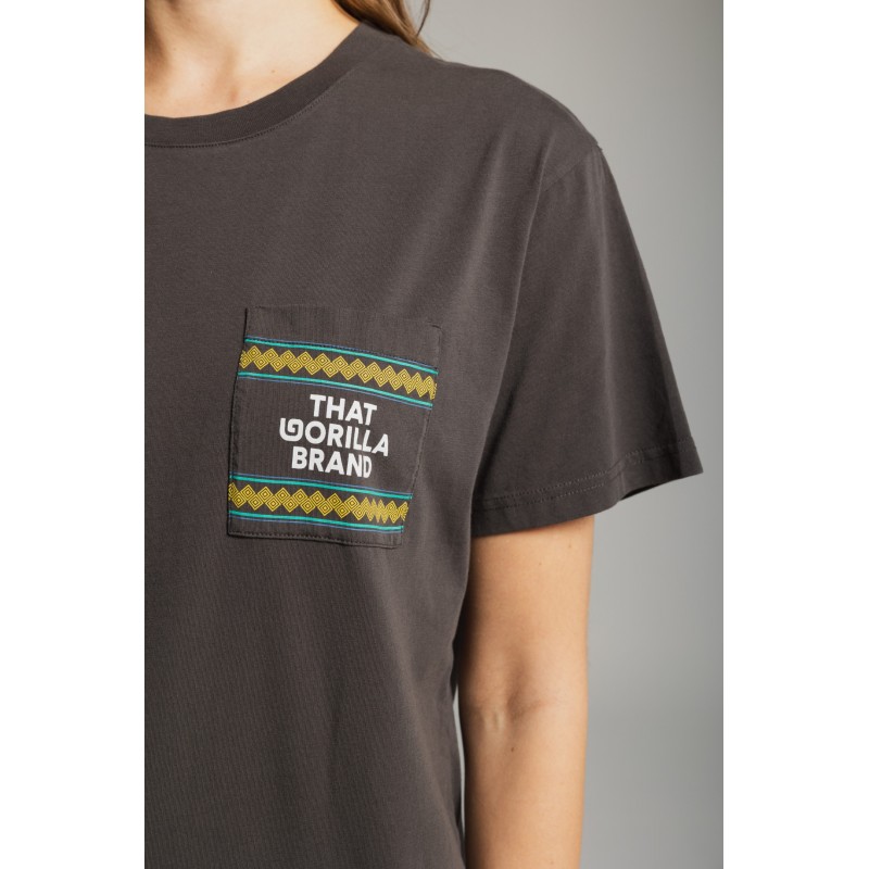 THAT GORILLA BRAND KISORO POCKET T CHARCOAL
