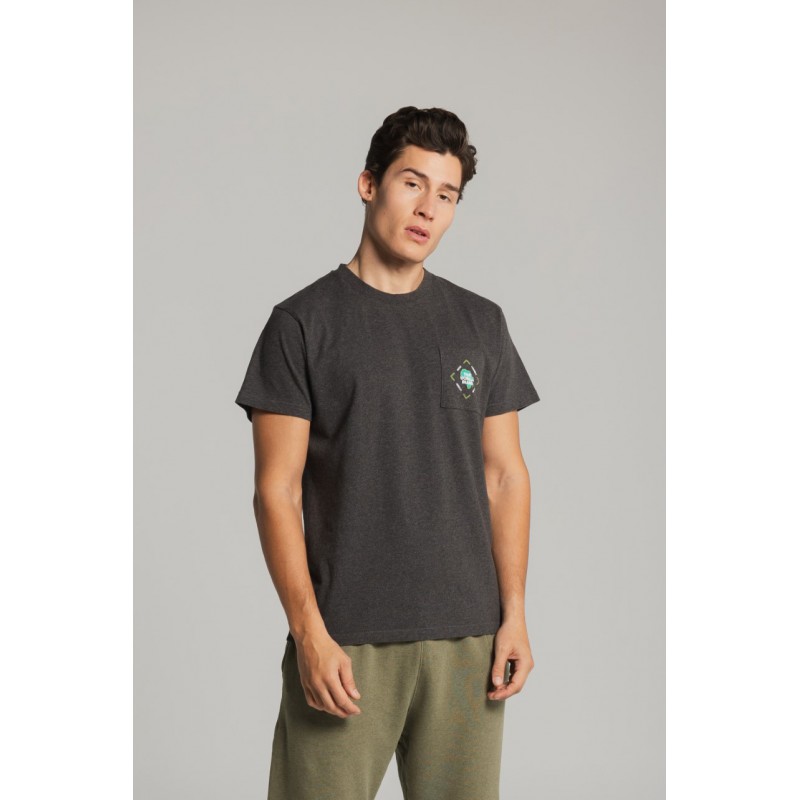 THAT GORILLA BRAND KISORO COMMUNITY POCKET T CHARCOAL MELANGE
