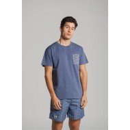 THAT GORILLA BRAND KISORO GORILLA CAMO POCKET T INDIGO