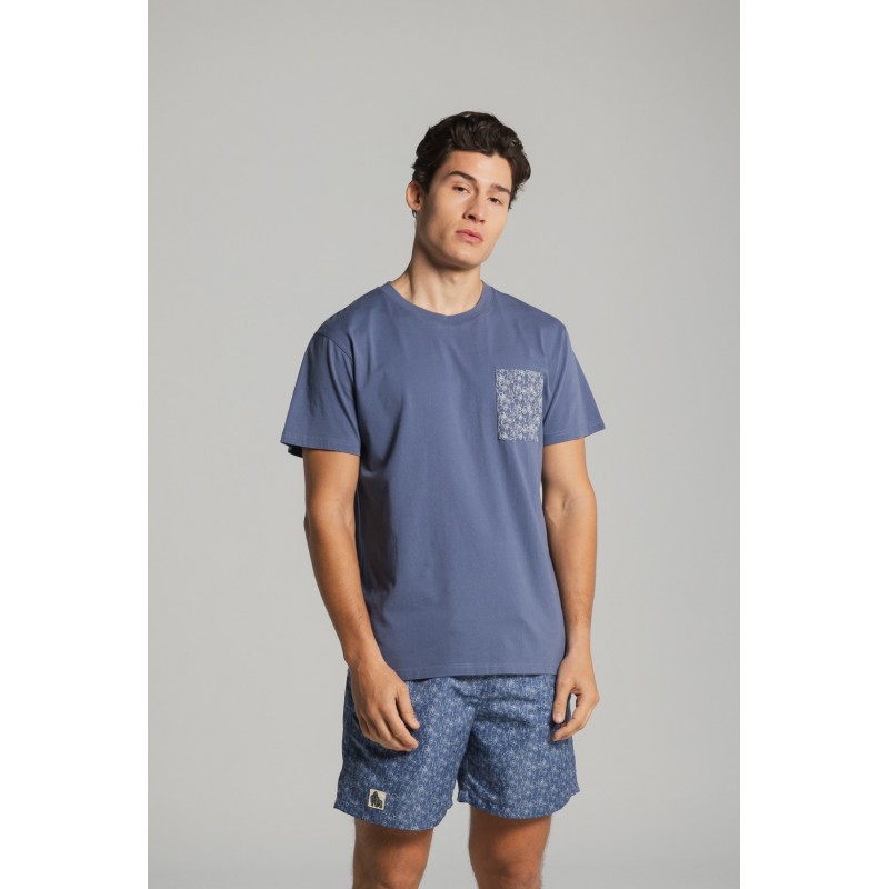 THAT GORILLA BRAND KISORO GORILLA CAMO POCKET T INDIGO