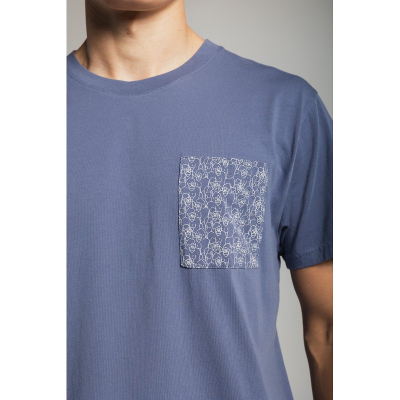 THAT GORILLA BRAND KISORO GORILLA CAMO POCKET T INDIGO