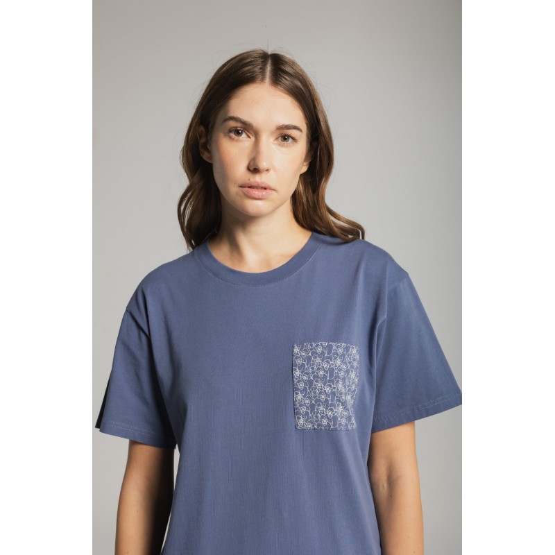 THAT GORILLA BRAND KISORO GORILLA CAMO POCKET T INDIGO