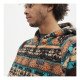 HYDROPONIC Fleece Hoodie DALTON Brown Turquoise