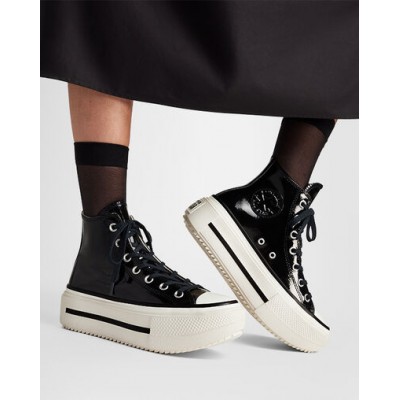 CONVERSE CHUCK TAYLOR ALL STAR LIFT DOUBLE STACK PLATFORM PATENT LEATHER CONVERSE CHUCK TAYLOR ALL STAR LIFT DOUBLE STACK PLATFORM PATENT LEATHER