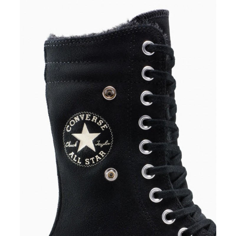 CONVERSE CHUCK TAYLOR ALL STAR FOLD-OVER LIFT PLATFORM XHI FAUX FUR
