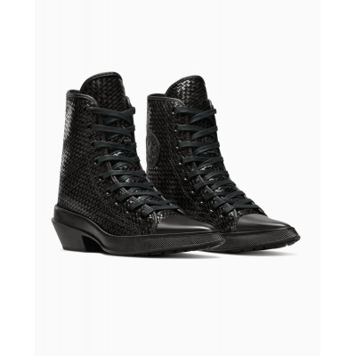 CONVERSE CHUCK 70 DE LUXE POINTED PLATFORM WOVEN LEATHER