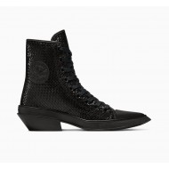 CONVERSE CHUCK 70 DE LUXE POINTED PLATFORM WOVEN LEATHER