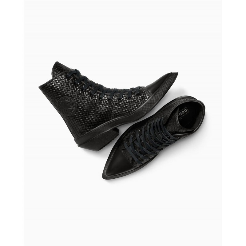 CONVERSE CHUCK 70 DE LUXE POINTED PLATFORM WOVEN LEATHER