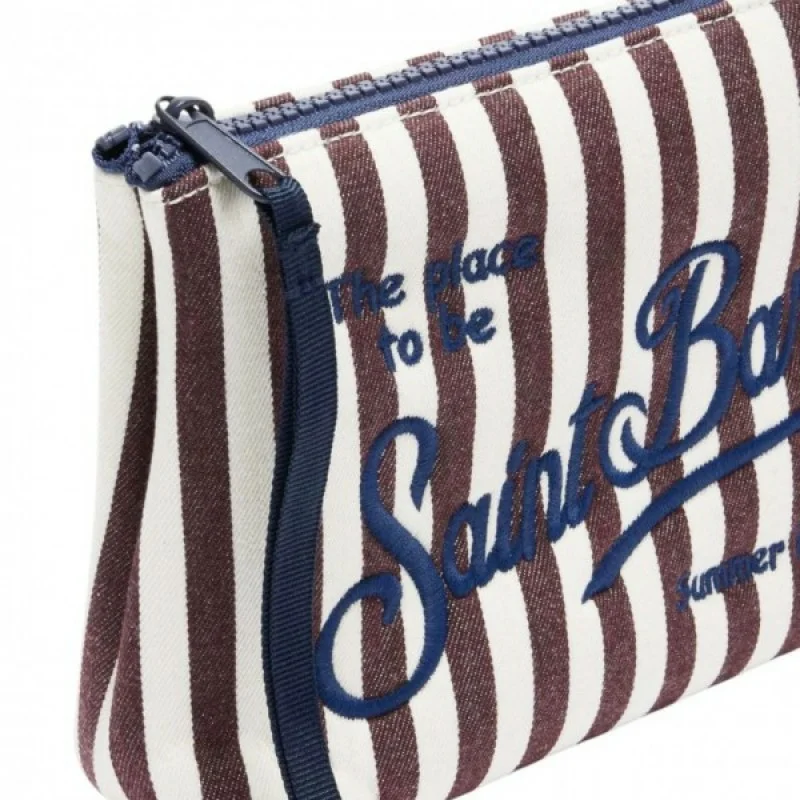 MC2 SAINT BARTH ALINE DENIM-POCHETTE-STRIPES 4510 EMB