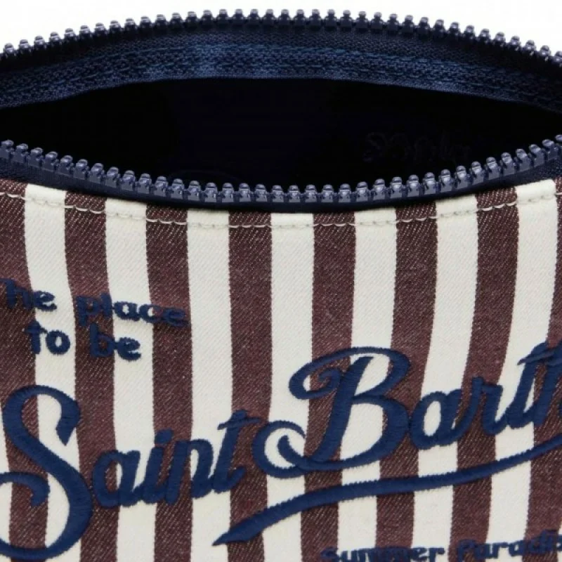 MC2 SAINT BARTH ALINE DENIM-POCHETTE-STRIPES 4510 EMB