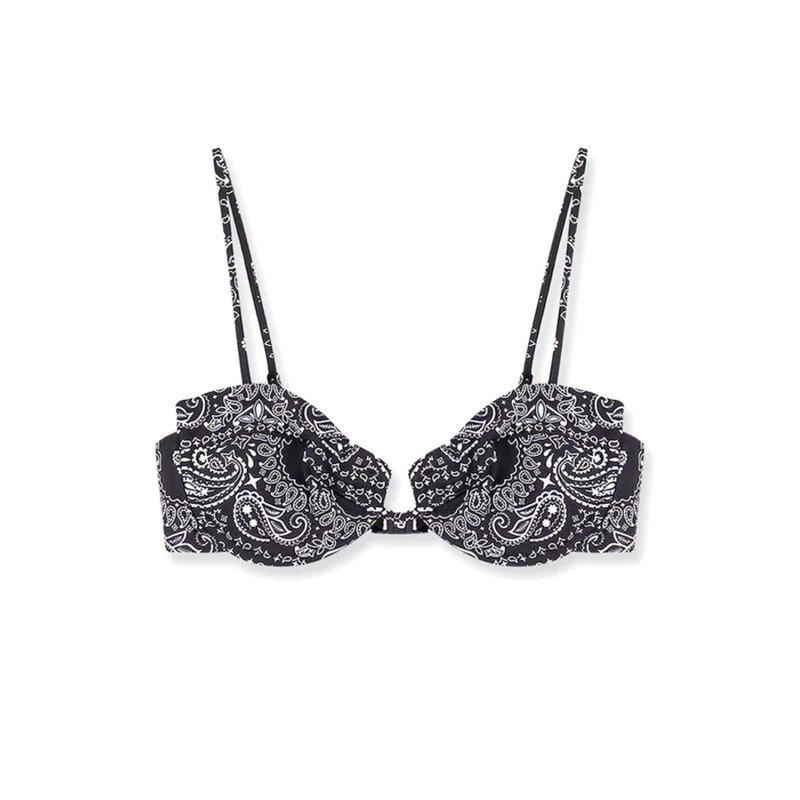 MC2 SAINT BARTH AMIRA-BALCONETTE BIKINI TOP-BANDANNA ROUND 00