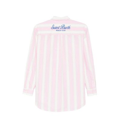 MC2 SAINT BARTH BRIGITTE-SHIRT-COTTON SB BEACH STRIPES 2153 EMB