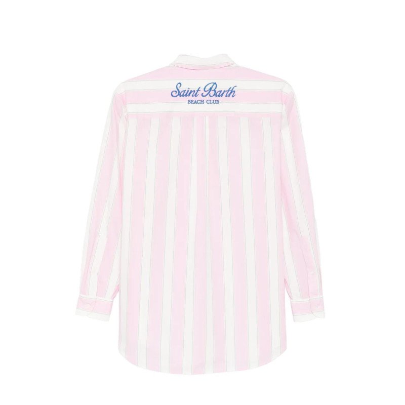 MC2 SAINT BARTH BRIGITTE-SHIRT-COTTON SB BEACH STRIPES 2153 EMB