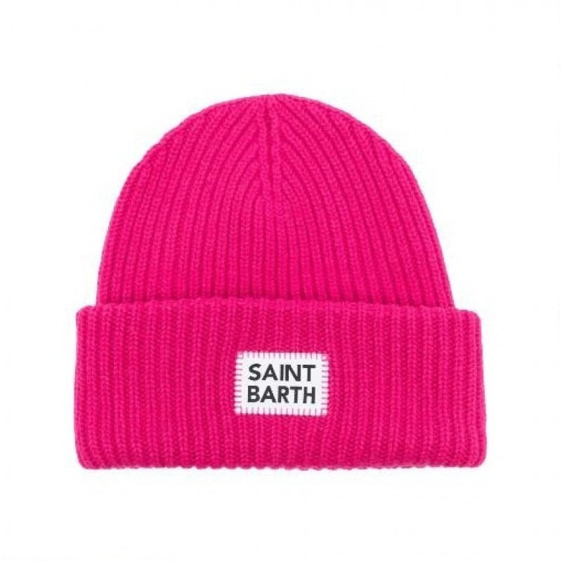 MC2 SAINT BARTH BERRY W-KNITTED CAP-SBW 77 FUCSIA