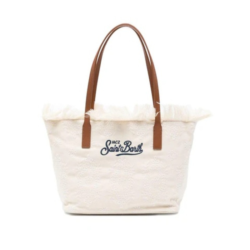 MC2 SAINT BARTH CITY BAG MID FRINGE-SHOULDER BAG-SANGALLO 10 EMB