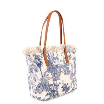 MC2 SAINT BARTH CITY BAG MID FRINGE-SHOULDER BAG-CANVAS JUNGLE MC2 SAINT BARTH CITY BAG MID FRINGE-SHOULDER BAG-CANVAS JUNGLE