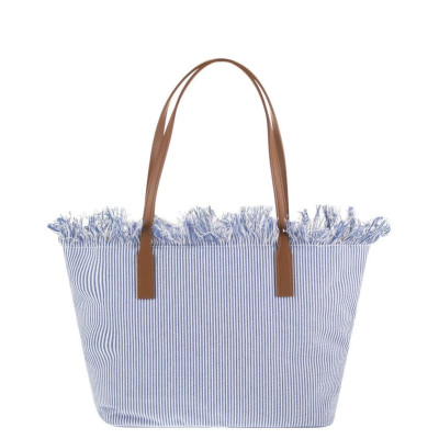 MC2 SAINT BARTH CITY BAG MID FRINGE-SHOULDER BAG-MICRO STRIPES V 1761 EMB