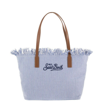 MC2 SAINT BARTH CITY BAG MID FRINGE-SHOULDER BAG-MICRO STRIPES V 1761 EMB