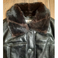 MC2 SAINT BARTH CLISIA FAUX LEATHER-WOMAN  JACKET-00 BLACK