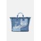 MC2 SAINT BARTH COLETTE-HAND BAG WITH STRAP-DENIM PATCHWORK