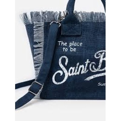MC2 SAINT BARTH COLETTE-HAND BAG WITH STRAP-INDIGO