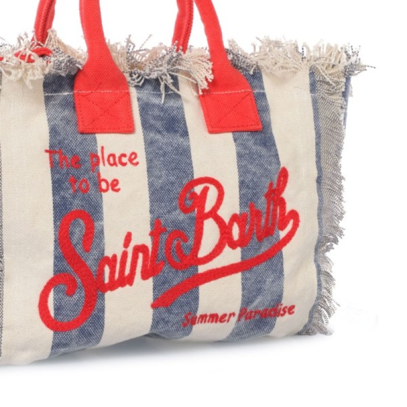 MC2 SAINT BARTH COLETTE-ACC. CANVAS SMALL BAG-TINA 6141 EMB