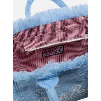 MC2 SAINT BARTH COLETTE SPONGE-HAND BAG WITH STRAP-TERRY EMBOSS