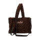 MC2 SAINT BARTH COLETTE TEDDY-HAND BAG WITH STRAP-DARK LEOPARD 18(ex color code 00019M)