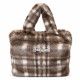 MC2 SAINT BARTH COLETTE SOFT FUR-HAND BAG WITH STRAP-TARTAN 181