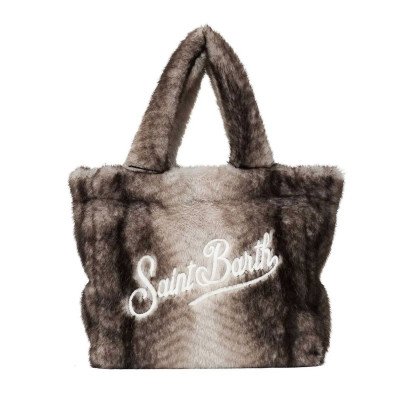 MC2 SAINT BARTH COLETTE SOFT FUR-HAND BAG WITH STRAP-FERRET 15M EMB