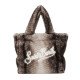 MC2 SAINT BARTH COLETTE SOFT FUR-HAND BAG WITH STRAP-FERRET 15M EMB
