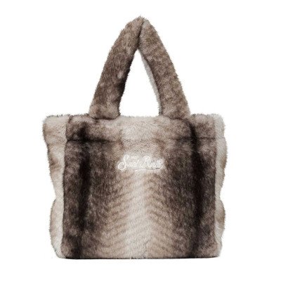 MC2 SAINT BARTH COLETTE SOFT FUR-HAND BAG WITH STRAP-FERRET 15M EMB