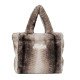 MC2 SAINT BARTH COLETTE SOFT FUR-HAND BAG WITH STRAP-FERRET 15M EMB
