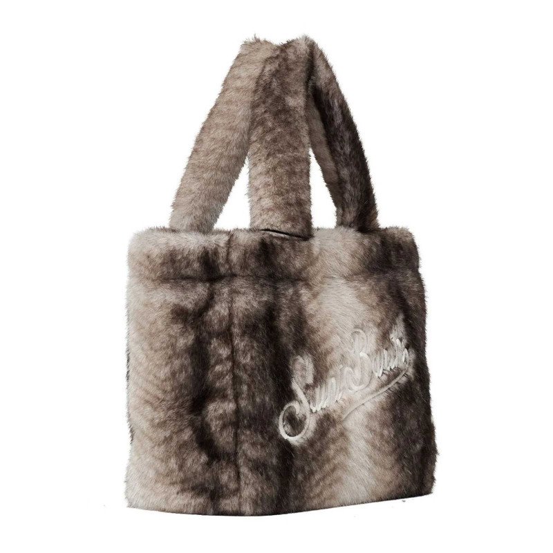 MC2 SAINT BARTH COLETTE SOFT FUR-HAND BAG WITH STRAP-FERRET 15M EMB