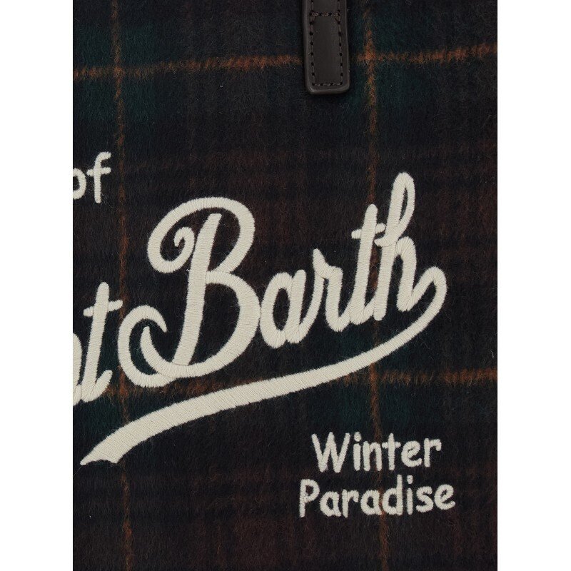 MC2 SAINT BARTH COLETTE WOOL N-HAND BAG WITH STRAP-TARTAN 5118 EMB