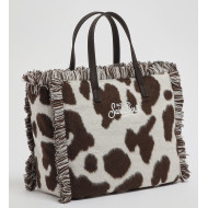 MC2 SAINT BARTH COLETTE FELT N-HAND BAG WITH STRAP-COW 10 EMB MC2 SAINT BARTH COLETTE FELT N-HAND BAG WITH STRAP-COW 10 EMB