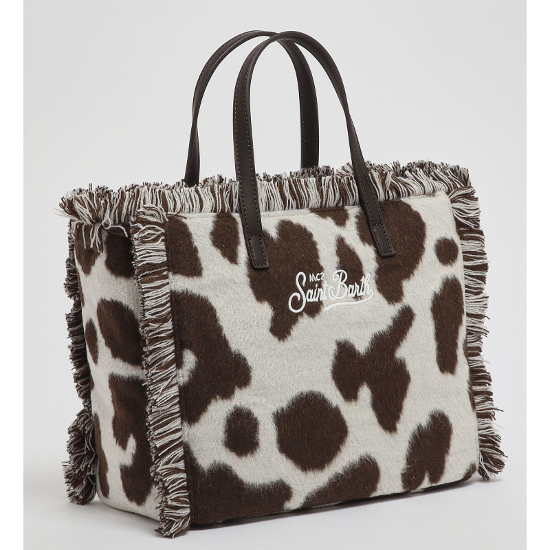 MC2 SAINT BARTH COLETTE FELT N-HAND BAG WITH STRAP-COW 10 EMB