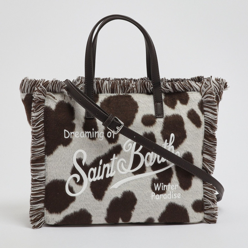 MC2 SAINT BARTH COLETTE FELT N-HAND BAG WITH STRAP-COW 10 EMB