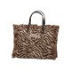 MC2 SAINT BARTH COLETTE FELT N-HAND BAG WITH STRAP-ZEBRA 1118 EMB