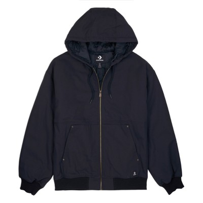 CONVERSE INSULATED FULL ZIP HOODIE JACKET CONVERSE INSULATED FULL ZIP HOODIE JACKET