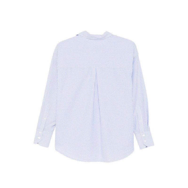 MC2 SAINT BARTH CRISTAL-LONG SLEEVE SHIRT-SEERSUCKER STRIPES V M AMA 31 EMB