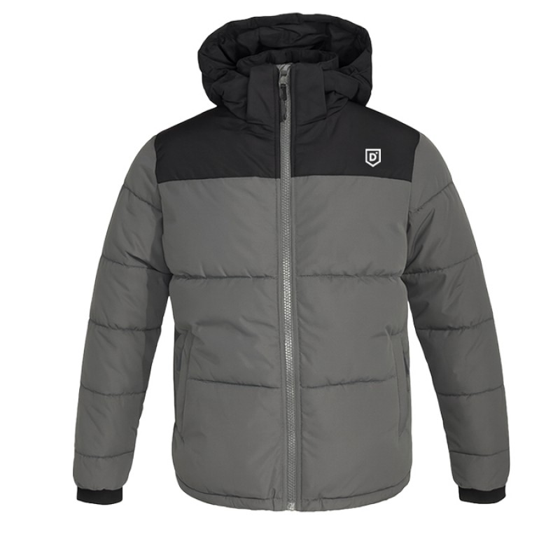 DENIMIND  PUFFER  JACKET 01 CHARCOAL BLACK